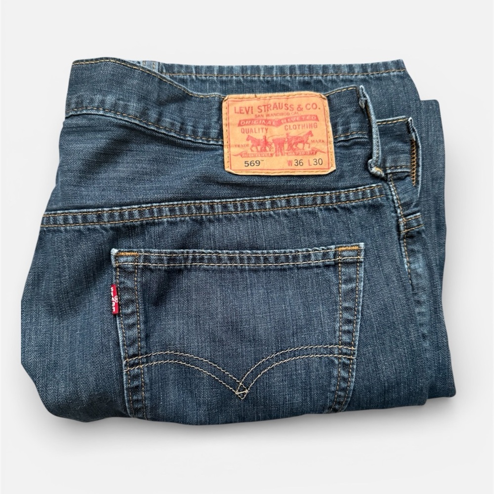 Levi's Men's 569 Blue Jeans 36x30